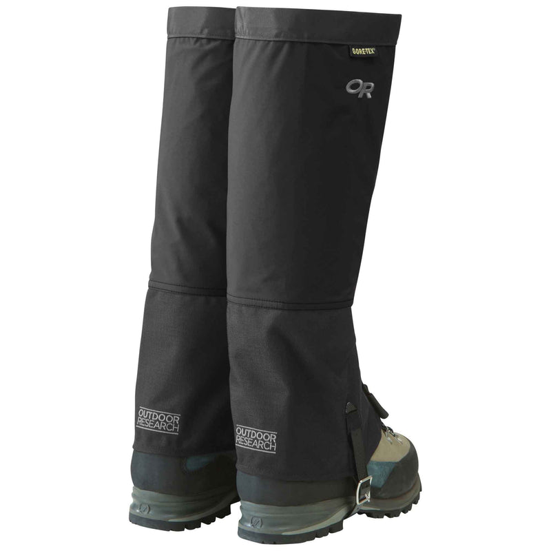 Load image into Gallery viewer, outdoor research crocodile gaiters gtx black heel a164055d d527 4986 b4bd 1f2246dc4a32

