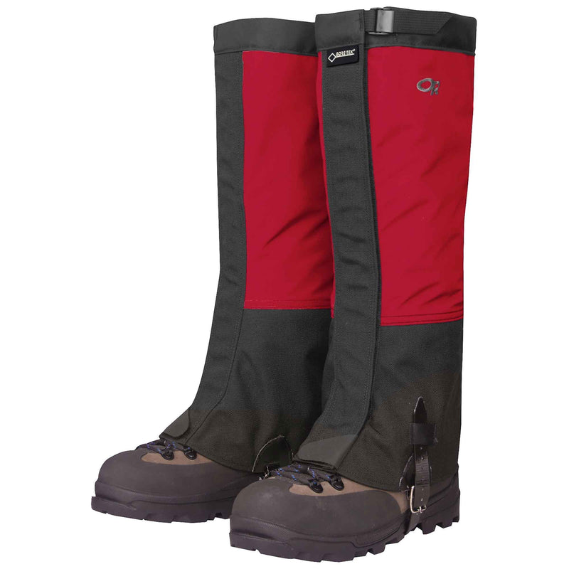 Load image into Gallery viewer, outdoor research expedition crocodile gaiters red
