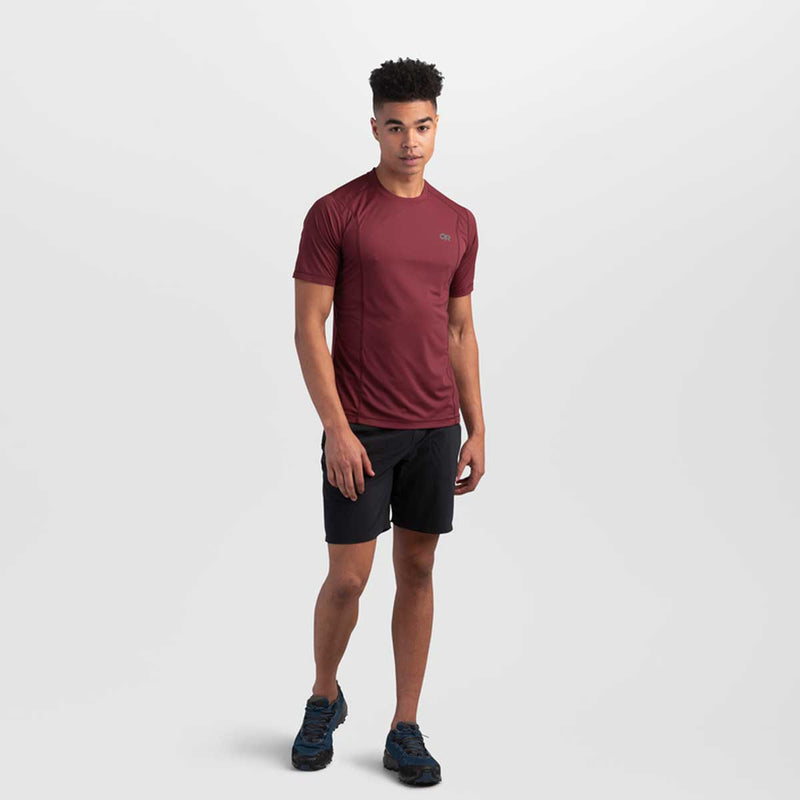 Load image into Gallery viewer, outdoor research mens echo ss tee burgundy
