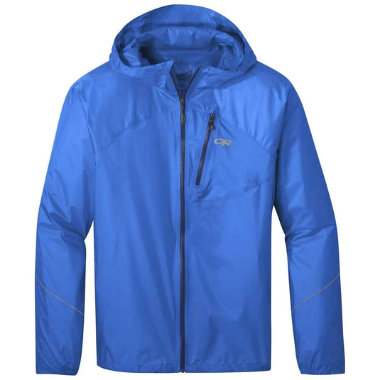 outdoor research mens helium rain jacket ultralight shell azure 1
