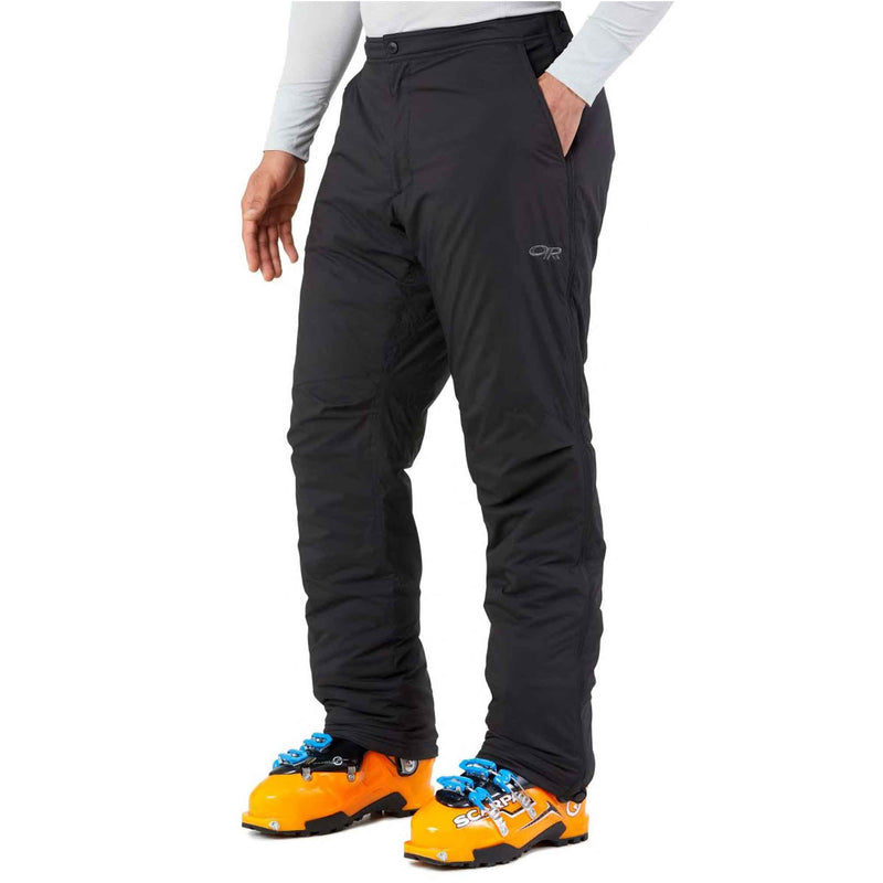 Load image into Gallery viewer, outdoor research mens refuge pants insulated black on body
