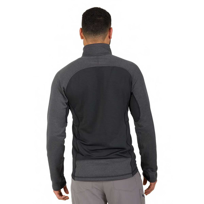 Load image into Gallery viewer, outdoor research mens vigor full zip fleece jacket on body back

