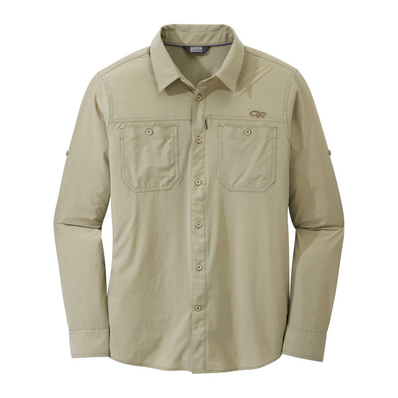 Load image into Gallery viewer, outdoor research mens wayward long sleeve shirt hazelwood 
