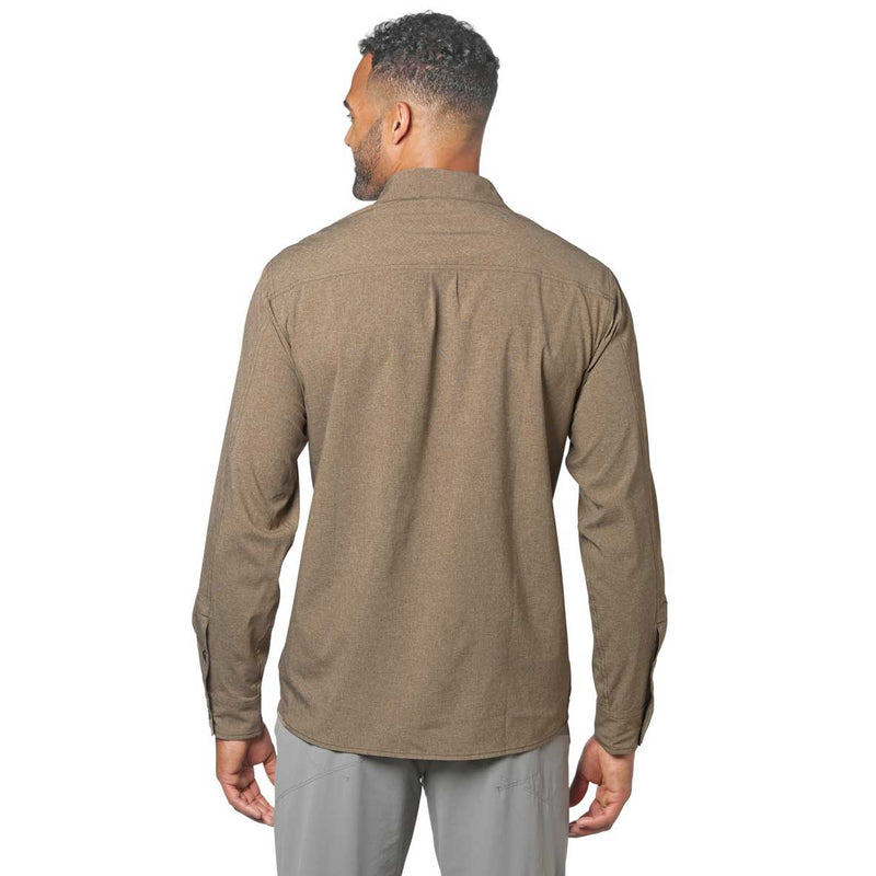 Load image into Gallery viewer, outdoor research wayward ii LS shirt mens on body back
