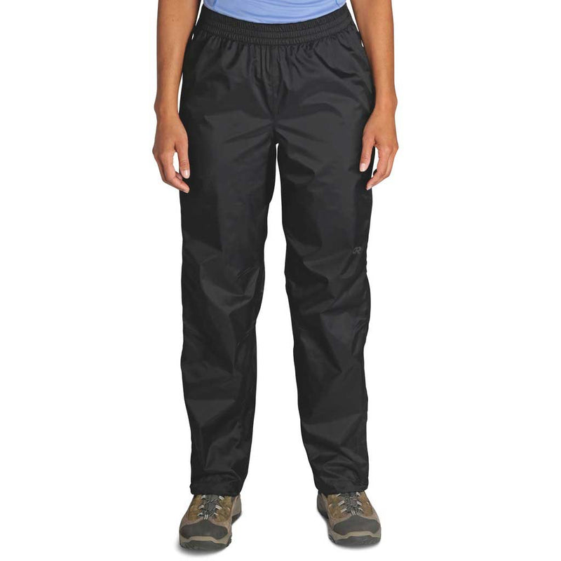Load image into Gallery viewer, outdoor research womens apollo pants rain shellwear black on body
