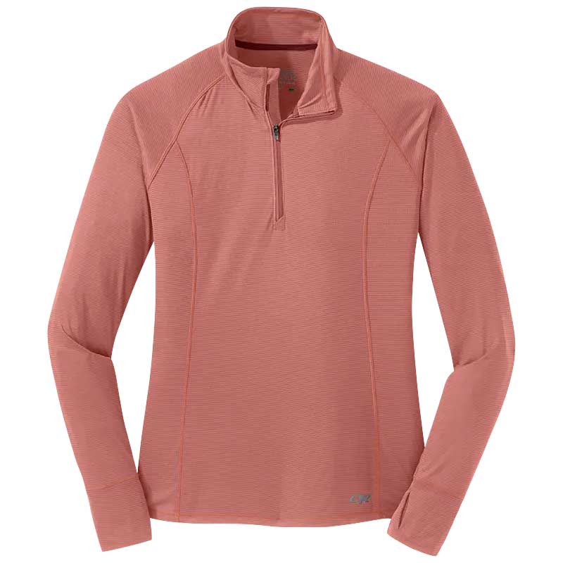 Load image into Gallery viewer, outdoor research womens echo quarter zip ls tee alpinglow
