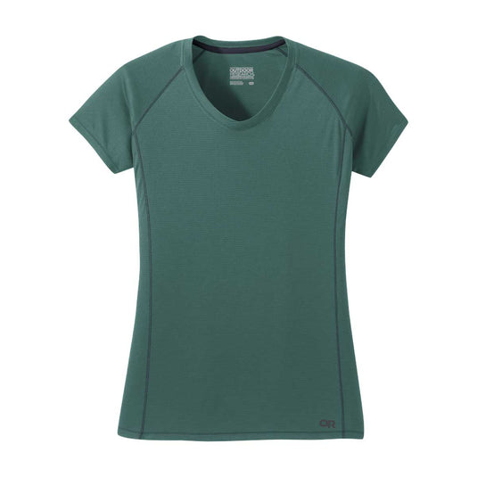 outdoor research womens echo ss tee blue spruce