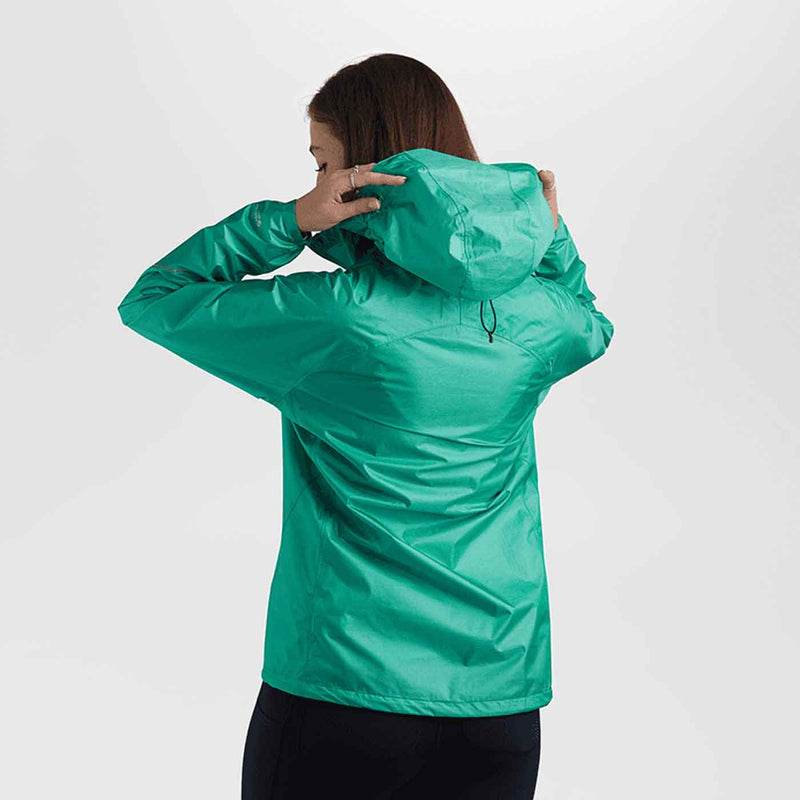Load image into Gallery viewer, outdoor research womens helium rain jacket 2020 jade 3
