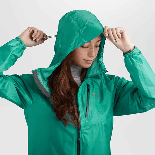 outdoor research womens helium rain jacket 2020 jade 5