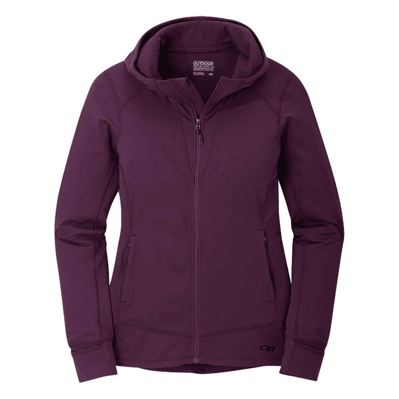 Load image into Gallery viewer, outdoor research womens melody fleece hoodie black berry 1
