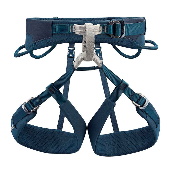 petzl mens adjama climbing harness 2021 adjustable leg blue 1