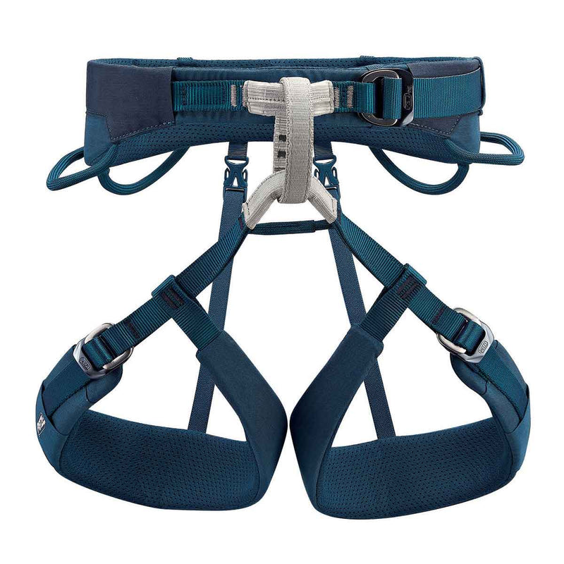 Load image into Gallery viewer, petzl mens adjama climbing harness 2021 adjustable leg blue 1
