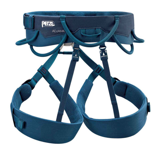 petzl mens adjama climbing harness 2021 adjustable leg blue 2