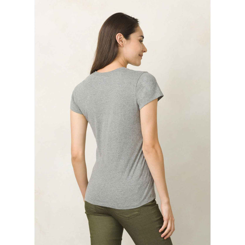 Load image into Gallery viewer, prana climbing tee womens gravel back
