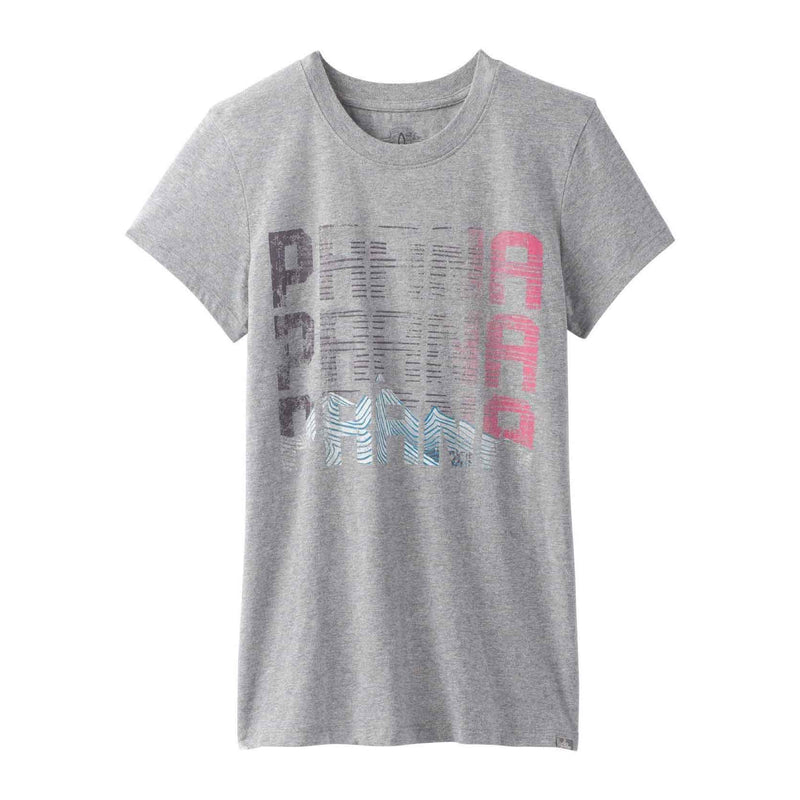 Load image into Gallery viewer, prana climbing tee womens gravel off body
