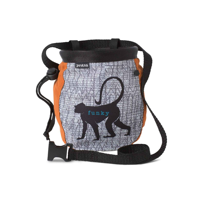 Load image into Gallery viewer, prana graphic chalk bag with belt russet monkey
