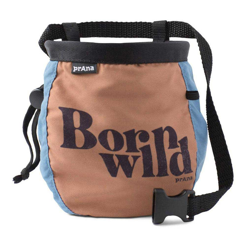 Load image into Gallery viewer, prana graphic climbing chalkbag with belt born wild
