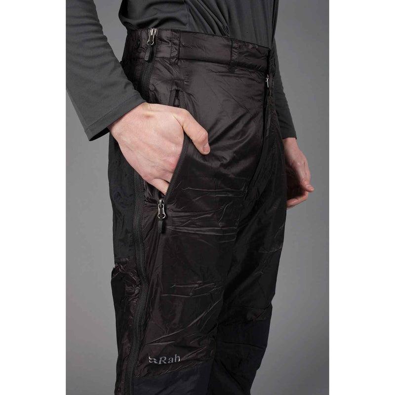 Load image into Gallery viewer, rab photon pants insulated puffy pants zipper pockets
