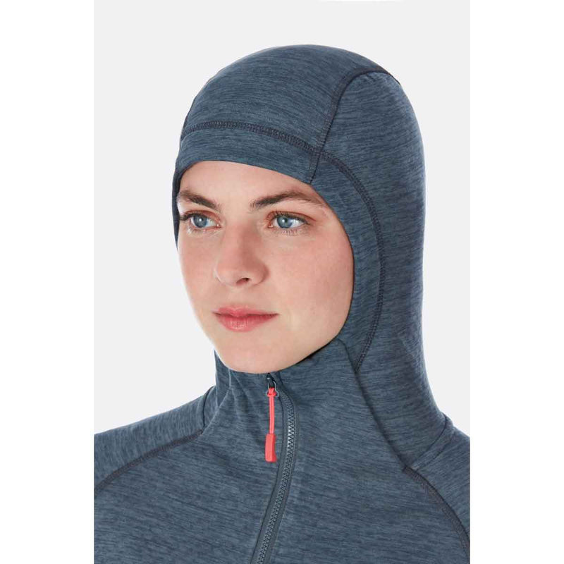 Load image into Gallery viewer, rab womens nexus jacket hooded fleece steel 5

