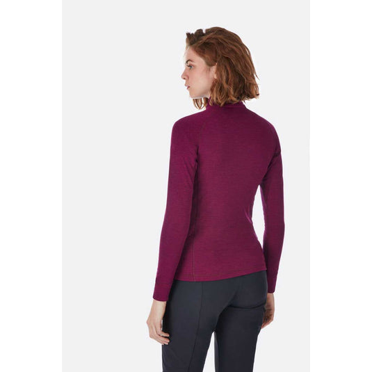 rab womens nexus pull on fleece berry 2