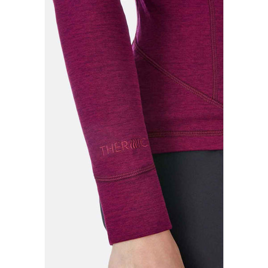 rab womens nexus pull on fleece berry 5