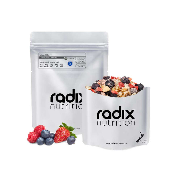 radix nutrition freeze dried food expedition 800 breakfast mixed berry 1