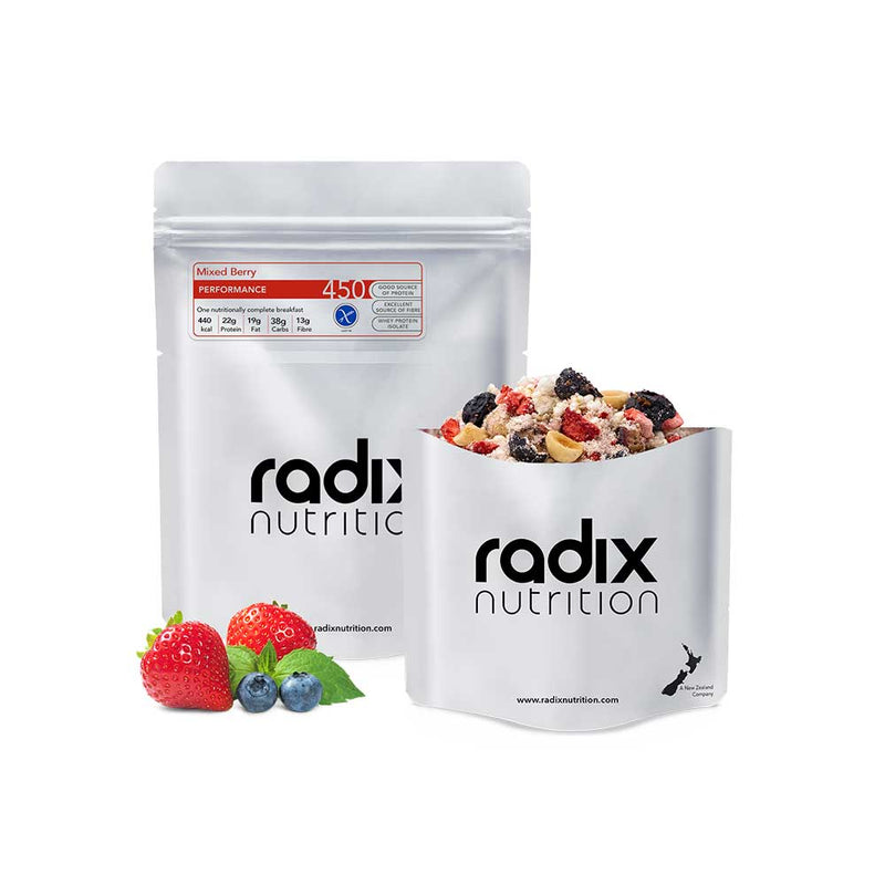 Load image into Gallery viewer, radix nutrition freeze dried food performance 450 breakfast mixed berry 1
