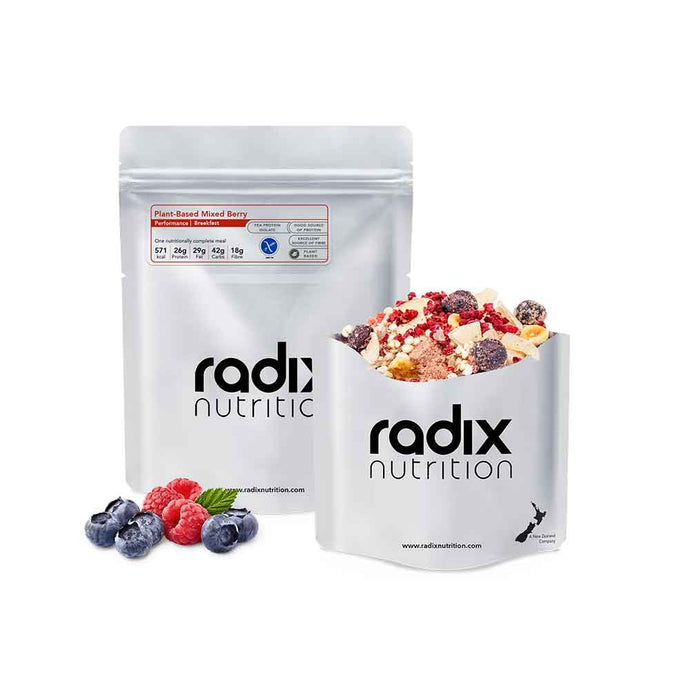 radix nutrition freeze dried food performance 600 breakfast mixed berry 1