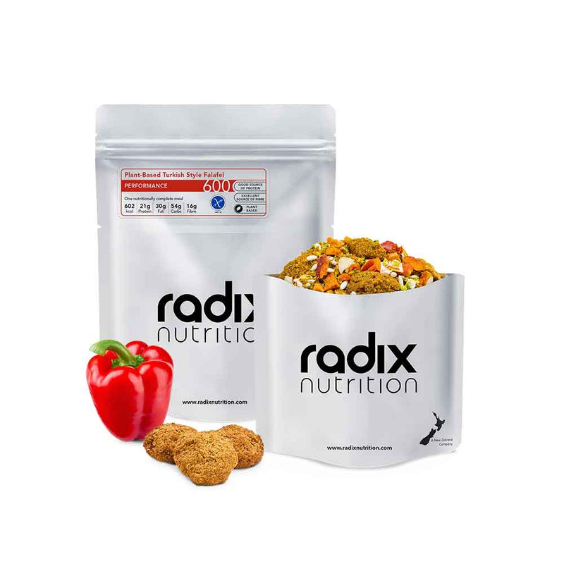 Load image into Gallery viewer, radix nutrition freeze dried food performance 600 plant based turkish style falafel 1

