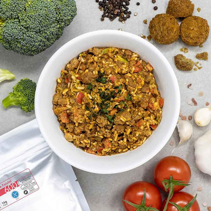 Load image into Gallery viewer, radix nutrition freeze dried food performance 600 plant based turkish style falafel 2
