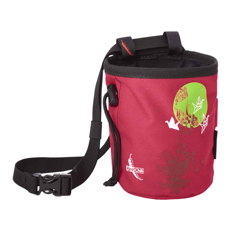 Load image into Gallery viewer, red chili beta chalk bag climbing gear cherry
