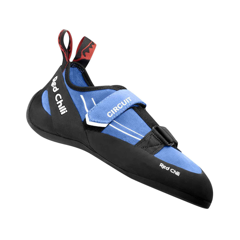 Load image into Gallery viewer, red chili circuit rock climbing shoe brilliant blue 1

