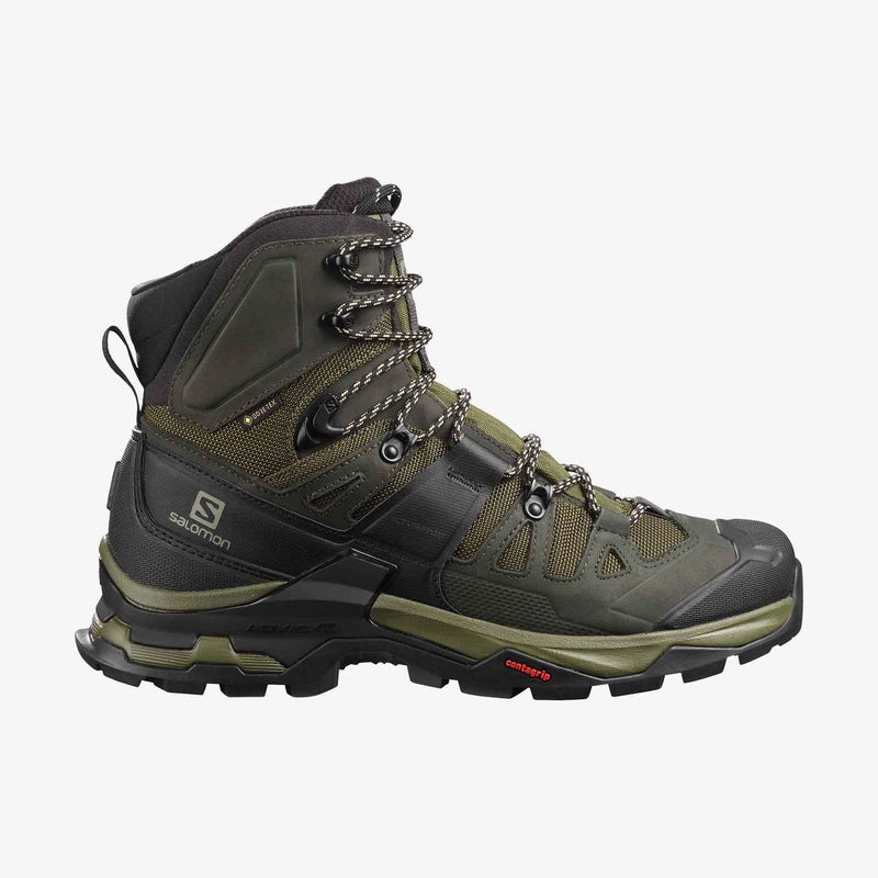 Load image into Gallery viewer, salomon mens quest 4 gtx hiking boots olive night peat safari 1
