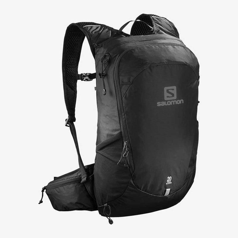 Load image into Gallery viewer, salomon trailblazer 20 backpack black black
