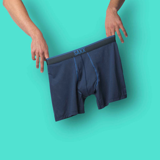 Saxx Men's Underwear – Quest Quick Dry Mesh Long Leg Fly Boxer