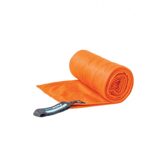 sea to summit pocket towel orange