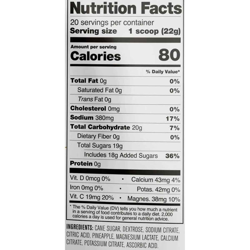 Load image into Gallery viewer, Sport Hydration Drink Mix, Pineapple, 20-Serving Resealable Pouch
