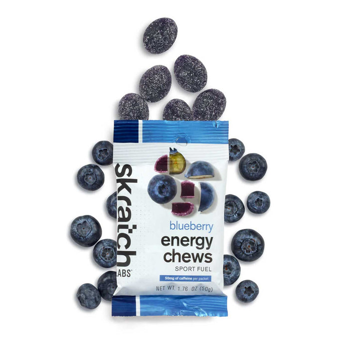 Sport Energy Chews, Blueberry with Caffeine, Single Serving