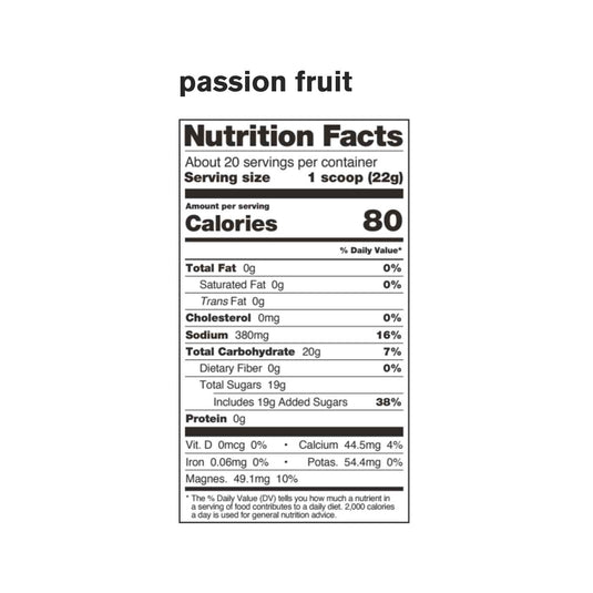 skratch labs sport hydration drink mix 20 serve lemon passion fruit nutrition information