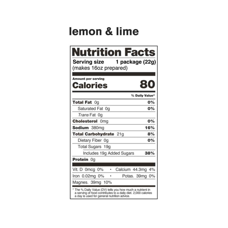 Load image into Gallery viewer, skratch labs sport hydration drink mix single serve lemon and lime nutrition information

