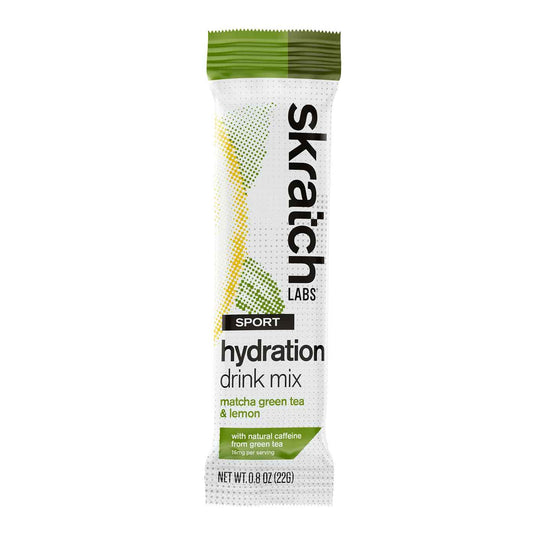 skratch labs sport hydration drink mix single serve matcha green tea and lemon