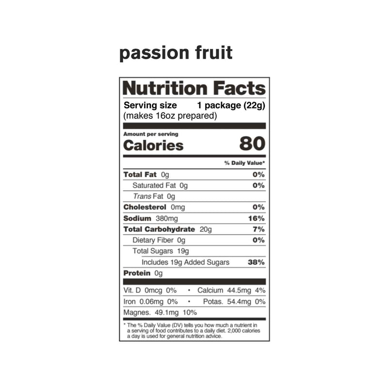 Load image into Gallery viewer, skratch labs sport hydration drink mix single serve passion fruit nutrition information
