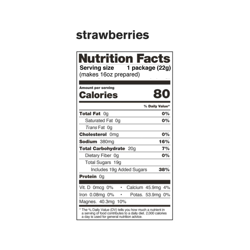 Load image into Gallery viewer, skratch labs sport hydration drink mix single serve strawberries nutrition information
