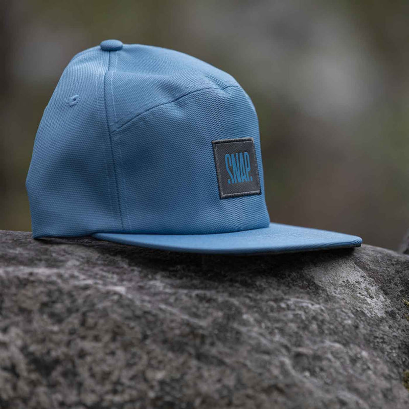 Load image into Gallery viewer, snap climbing hybrid cap steel blue 6
