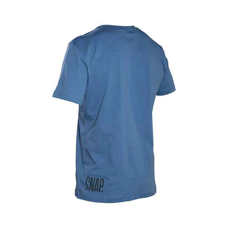 Load image into Gallery viewer, snap climbing mens logo tee climbing clothing steel blue 3
